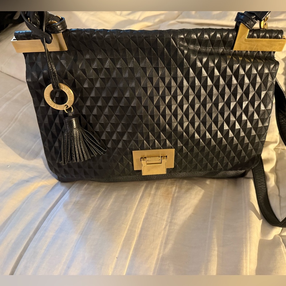 Badgley Mischka Black Geometric Women's Bag